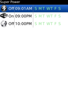 SuperPower - Schedule when to turn on and off WiFi and Bluetooth and Mobile Network