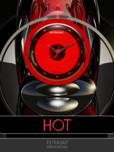 RED HOT desktop Clock