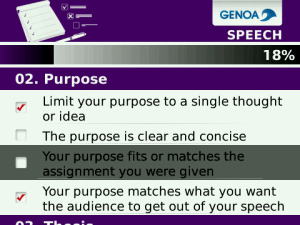 Speech Checklist