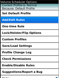 Volume Scheduler