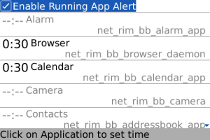 Running App Alert