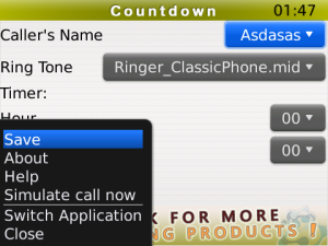 Countdown - a fake call tool