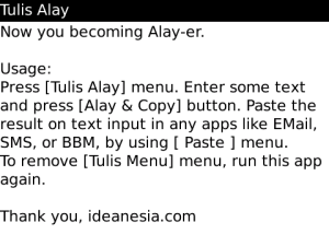 Tulis Alay