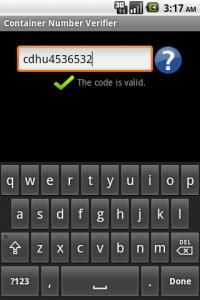 Container Number Verifier