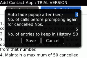 Add Contact App - Quickly Add New or Existing Contacts to Address Book after Receiving Call or Missed Call