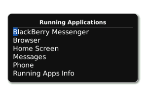 Running Apps Info
