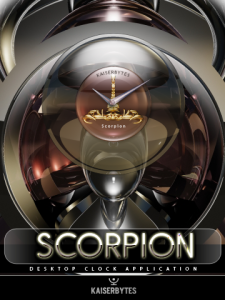 SCORPION desktop Clock