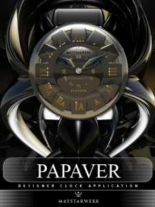 PAPAVER Designer Desktop Clock