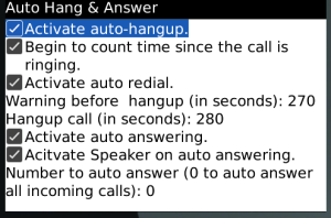 Auto Hang and Answer