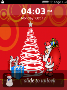 Snowman Slider - Slide to Unlock with Xmas theme